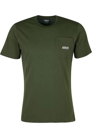 Barbour Hombre, Camisetas, Verde, Talla: L
