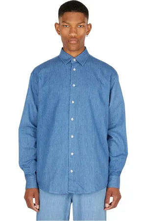 Soulland Hombre, Camisas, Azul, Talla: M