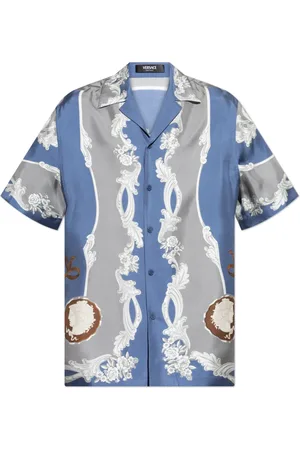 VERSACE Hombre, Camisas, Azul, Talla: L