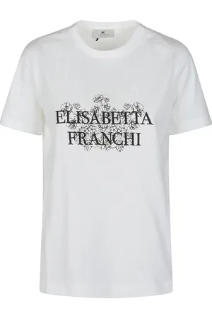 Elisabetta Franchi Mujer, Camisetas, Blanco, Talla: S