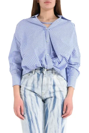 A PAPER KID Mujer, Blusas y Camisas, Azul, Talla: M