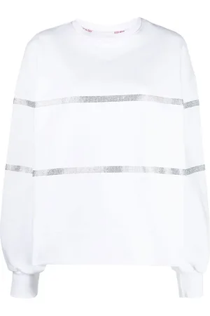 GCDS Mujer, Sudaderas, Blanco, Talla: M