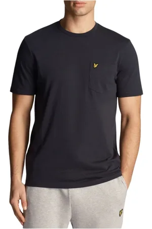 Lyle & Scott Hombre, Camisetas, Azul, Talla: S