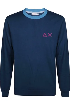 sun68 Hombre, Jerseys, Azul, Talla: L