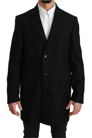 Dolce & Gabbana Hombre, Abrigos, Negro, Talla: L