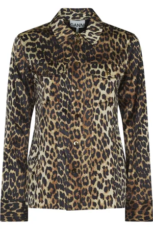 Ganni Mujer, Chaquetas, Marrón, Talla: S
