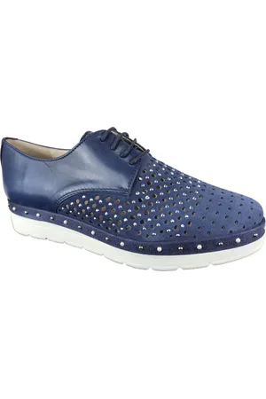 Hispanitas Mujer, Zapatos, Azul, Talla: 38 EU