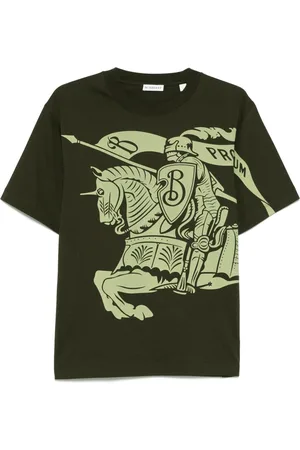 Burberry Hombre, Camisetas, Verde, Talla: M