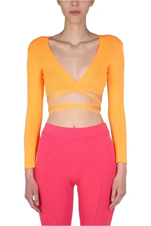 Msgm Mujer, Camisetas, Naranja, Talla: M