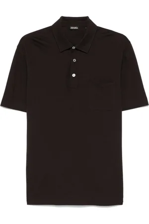 Ermenegildo Zegna Hombre, Camisetas, Marrón, Talla: M