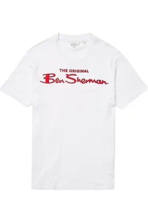 Ben Sherman Hombre, Camisetas, Blanco, Talla: XL