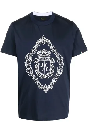 BILLIONAIRE Hombre, Camisetas, Azul, Talla: XL