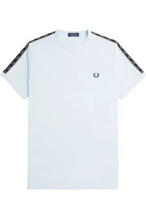 Fred Perry Hombre, Camisetas, Azul, Talla: M