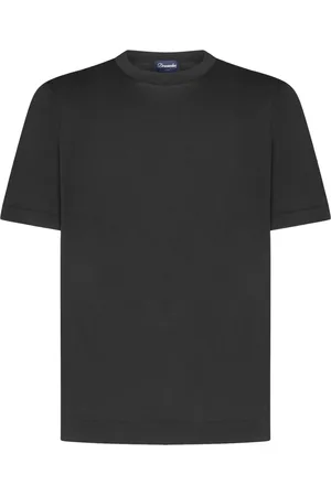 DRUMOHR Hombre, Camisetas, Negro, Talla: L