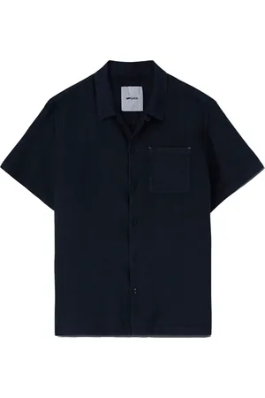 GAS Hombre, Camisas, Azul, Talla: 2XL
