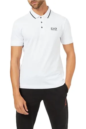 EA7 Hombre, Camisetas, Blanco, Talla: S