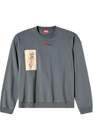 Diesel Hombre, Sudaderas, Azul, Talla: S