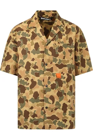 Palm Angels Hombre, Camisas, Verde, Talla: S
