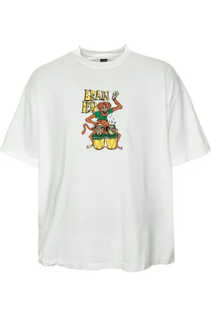 Brain Dead Hombre, Camisetas, Blanco, Talla: XL