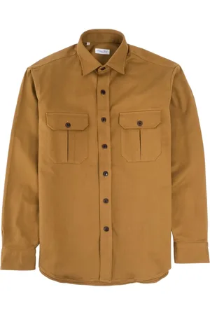 SALVATORE PICCOLO Hombre, Camisas, Marrón, Talla: L