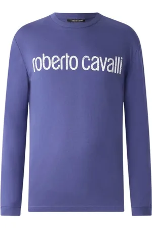 Roberto Cavalli Hombre, Camisetas, Azul, Talla: L
