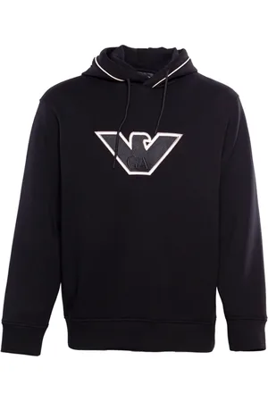 Emporio Armani Hombre, Sudaderas, Negro, Talla: L