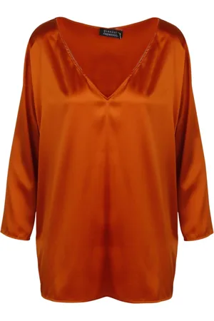 GIANLUCA CAPANNOLO Mujer, Blusas y Camisas, Naranja, Talla: S