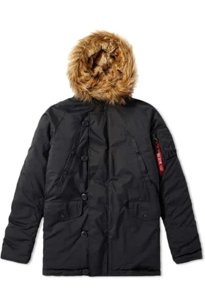 Alpha Industries Hombre, Chaquetas, Negro, Talla: S