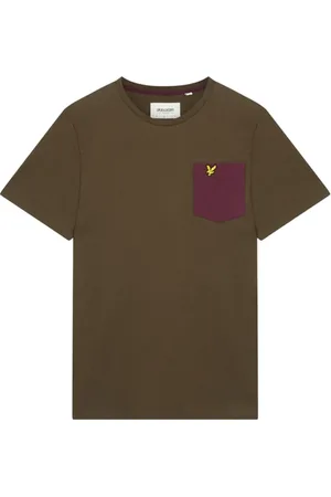Lyle & Scott Hombre, Camisetas, Verde, Talla: S