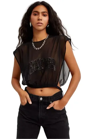 Jean Paul Gaultier Mujer, Camisetas, Negro, Talla: M