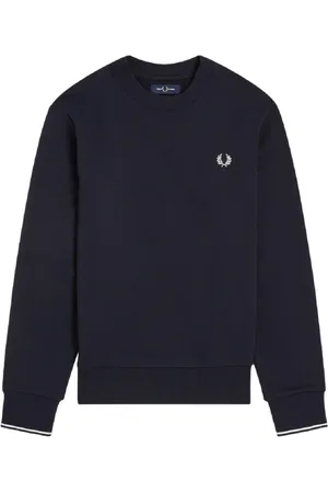 Fred Perry Hombre, Sudaderas, Azul, Talla: L
