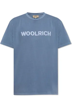 Woolrich Hombre, Camisetas, Azul, Talla: M