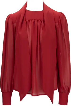 Elisabetta Franchi Mujer, Blusas y Camisas, Rojo, Talla: M