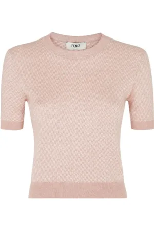 Fendi Mujer, Camisetas, Rosa, Talla: S