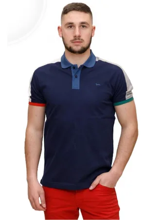 HARMONT&BLAINE Hombre, Camisetas, Azul, Talla: M