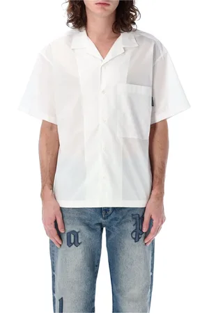 Palm Angels Hombre, Camisas, Blanco, Talla: M