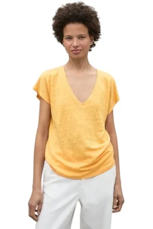 ECOALF Mujer, Camisetas, Amarillo, Talla: S