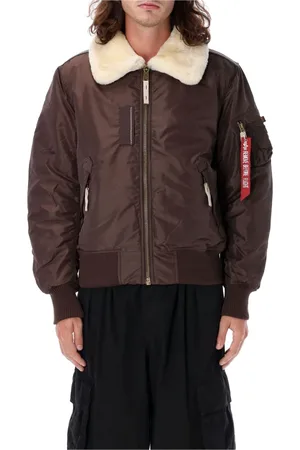 Alpha Industries Hombre, Chaquetas, Marrón, Talla: M