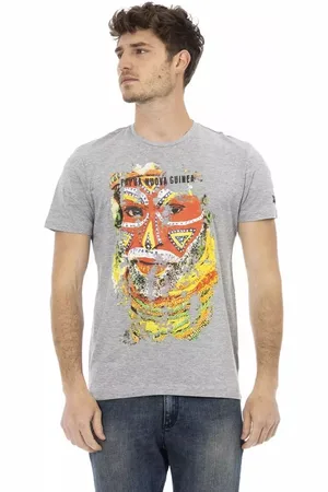 Trussardi Hombre, Camisetas, Gris, Talla: M