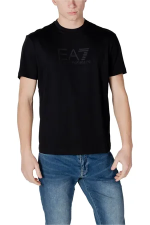 EA7 Hombre, Camisetas, Negro, Talla: L