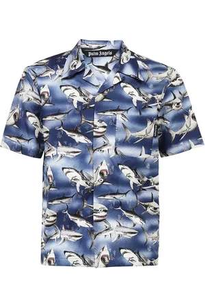 Palm Angels Hombre, Camisas, Azul, Talla: M