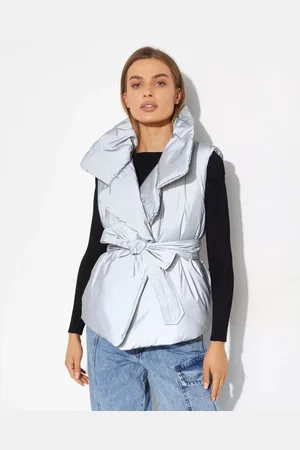 Norma Kamali Mujer, Chaquetas, Gris, Talla: L