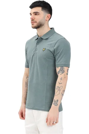 Lyle & Scott Hombre, Camisetas, Verde, Talla: M