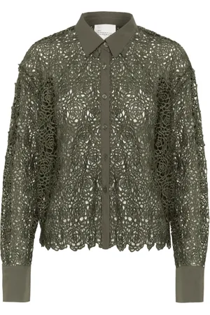 My Essential Wardrobe Mujer, Blusas y Camisas, Verde, Talla: S