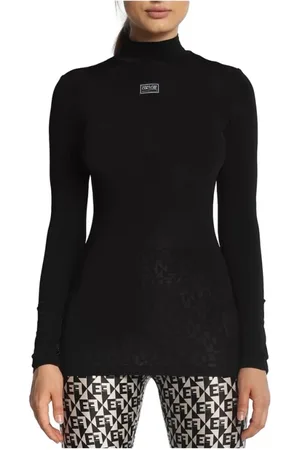 VERSACE Mujer, Camisetas, Negro, Talla: S