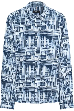 Cinque Hombre, Camisas, Azul, Talla: L