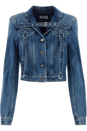 OFF-WHITE Mujer, Chaquetas, Azul, Talla: S