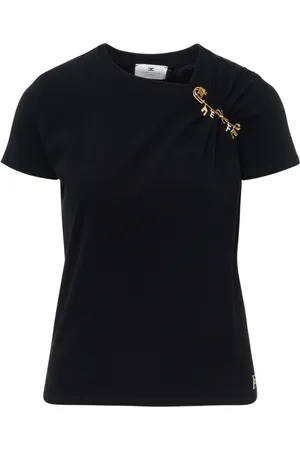Elisabetta Franchi Mujer, Camisetas, Negro, Talla: L