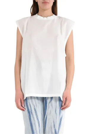 A PAPER KID Mujer, Camisetas, Blanco, Talla: 2XS