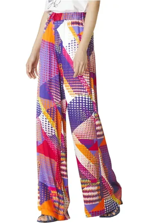 Manila Grace Mujer, Pantalones, Púrpura, Talla: M